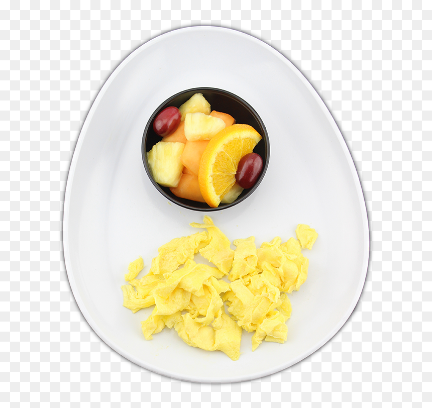1 Egg* & Side - Fruit Salad, HD Png Download - scrambled eggs png