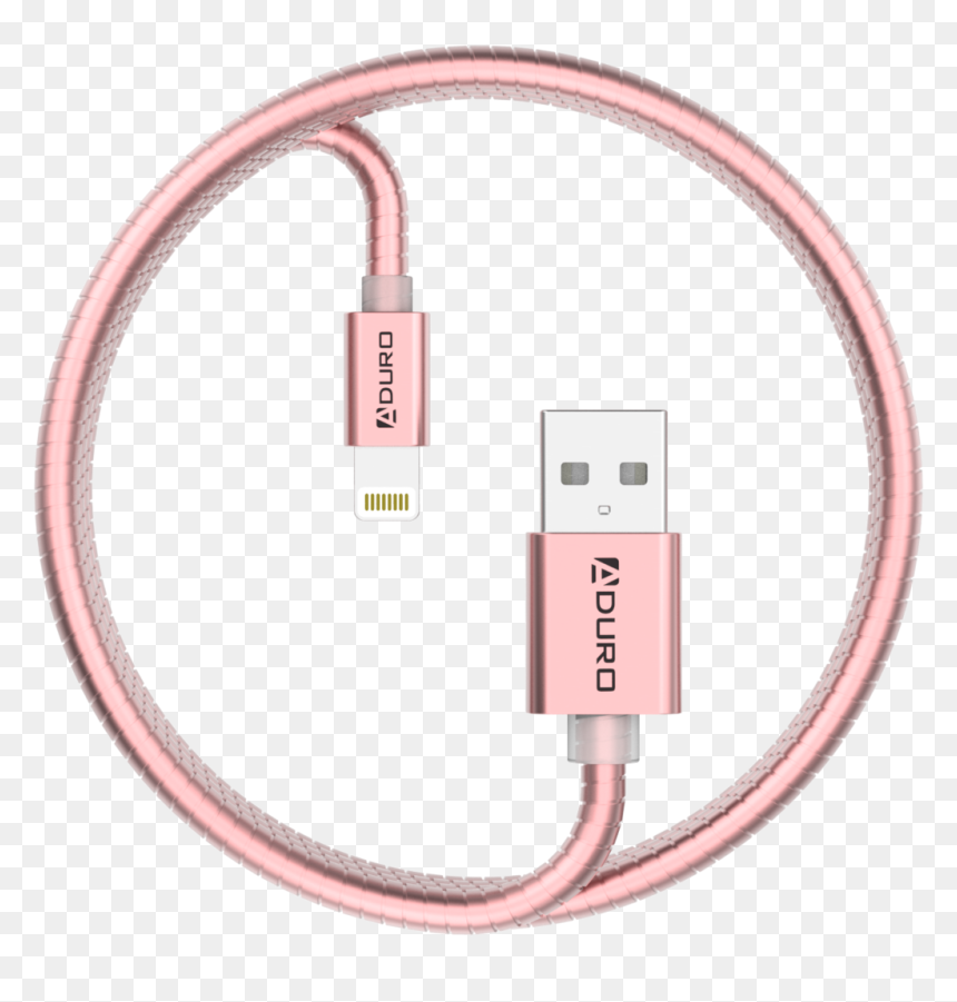Rose Gold - Metallic Spring Data Cable, HD Png Download - metal spring png