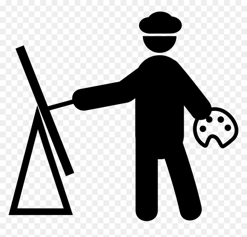 Painter Painting Comments - Painting Png Icon, Transparent Png - painter png