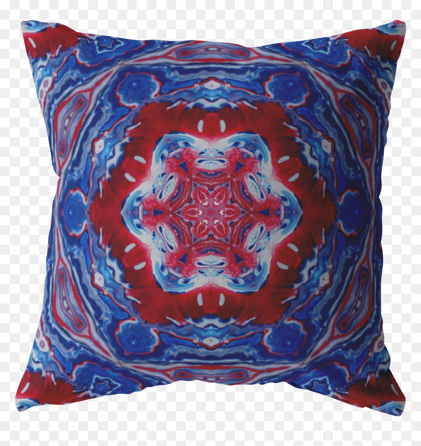 Red White And Blue - Cushion, HD Png Download - red white and blue png