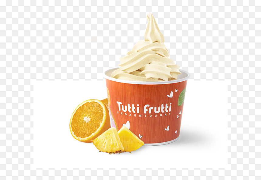 Orange Pineapple Sorbet - Tutti Frutti Frozen Yogurt, HD Png Download - gummy bears png