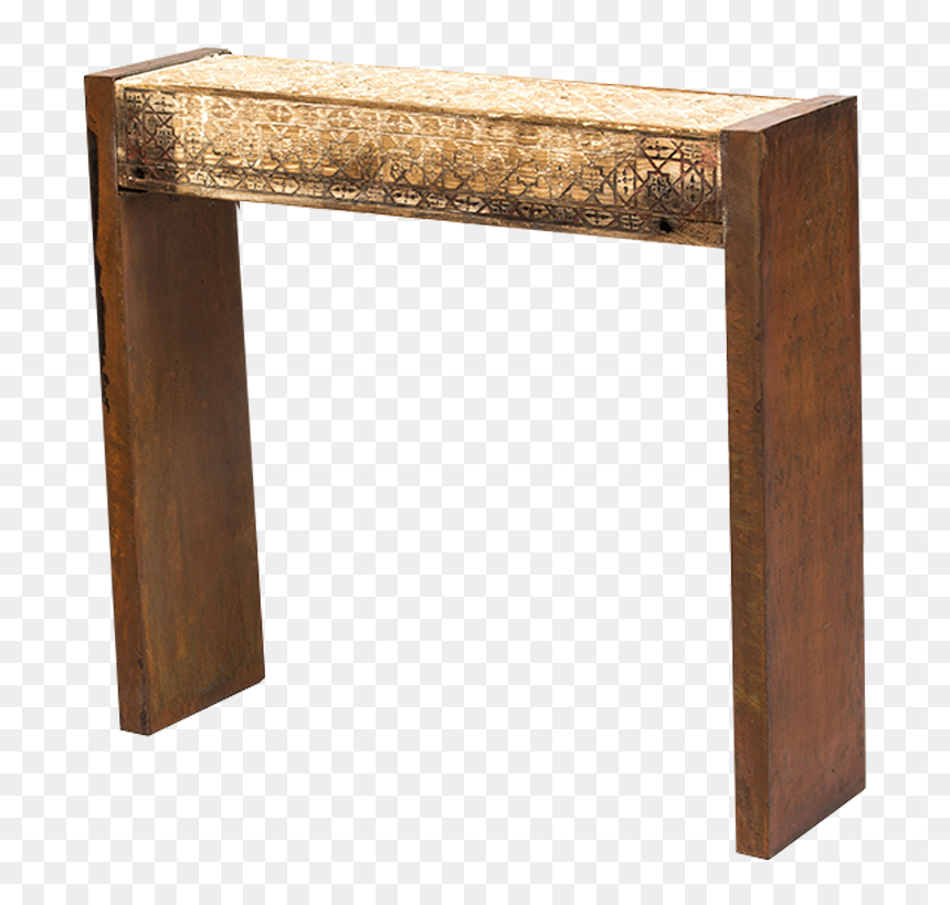Beautiful And Old Cedar Wood Beam Sculpts, With Its - Wood, HD Png Download - computer desk png