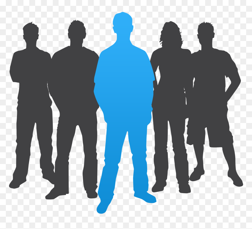 Gundam Statue, HD Png Download - group silhouette png