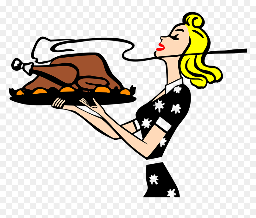 Dinner - Vintage Retro Thanksgiving, HD Png Download - thanksgiving dinner png