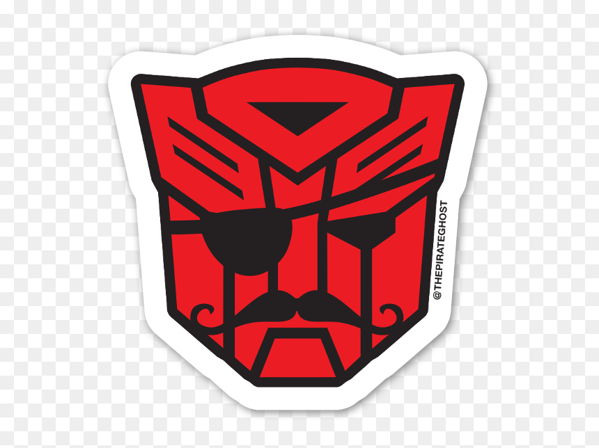 Pirateghost Autobot Sticker - Transformers Sticker, HD Png Download - autobot symbol png