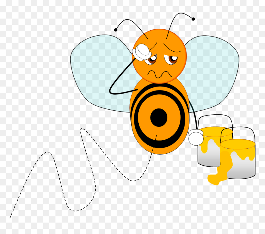Clipart Bee Flying - Clip Art, HD Png Download - flying bee png