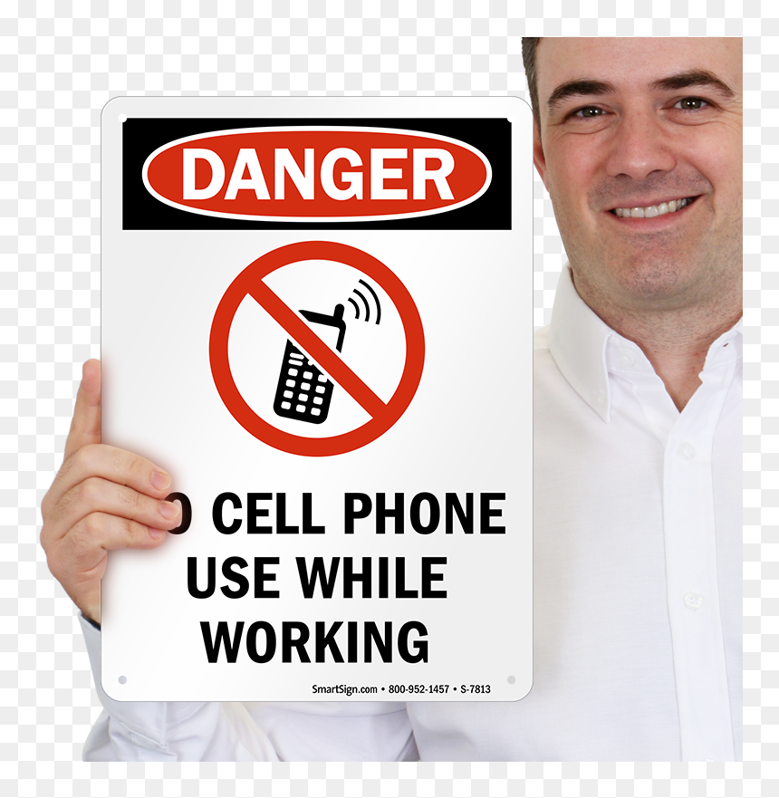No Calls While Driving, HD Png Download - danger sign png
