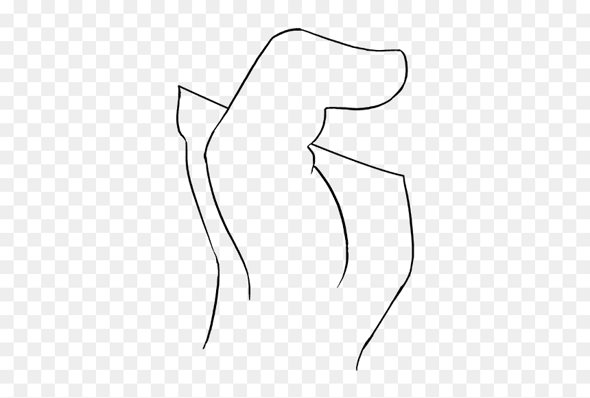 How To Draw Fist - Line Art, HD Png Download - black fist png
