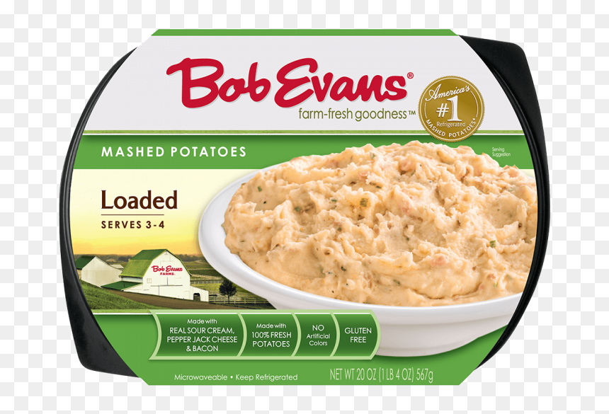 Bob Evans Loaded Mashed Potatoes, HD Png Download - mashed potatoes png