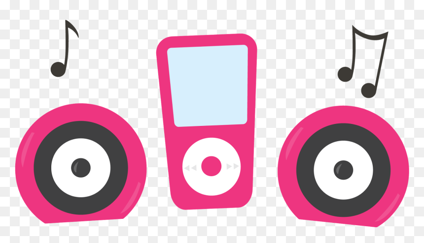 A Night To Clip Art - Pink Ipod Cartoon, HD Png Download - ipod png