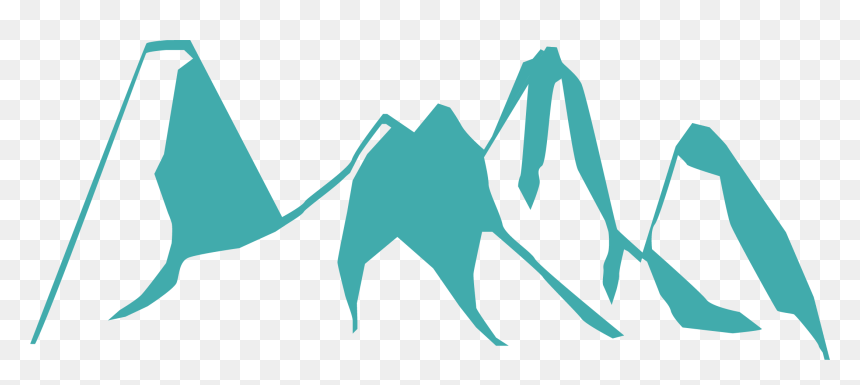 Beautiful Mountain Drawing Silhouette - Mountain Art Drawing Silhouette, HD Png Download - mountain vector png