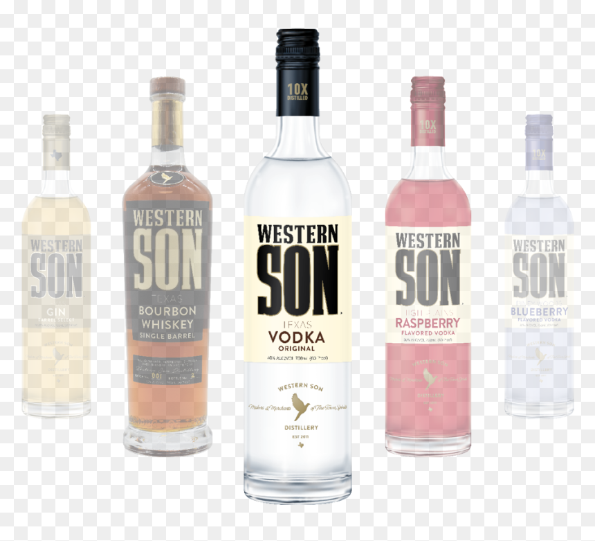 Western Son Original Vodka - Vodka, HD Png Download - liquor bottles png