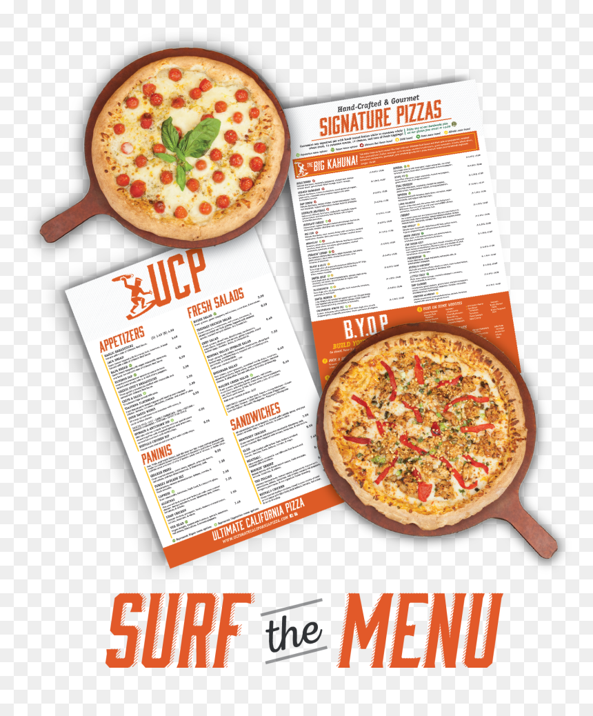 Ultimate California Pizza Menu , Png Download - California-style Pizza, Transparent Png - pizza.png
