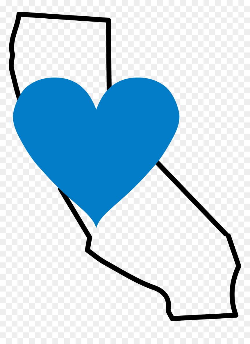 Heart, HD Png Download - california outline png