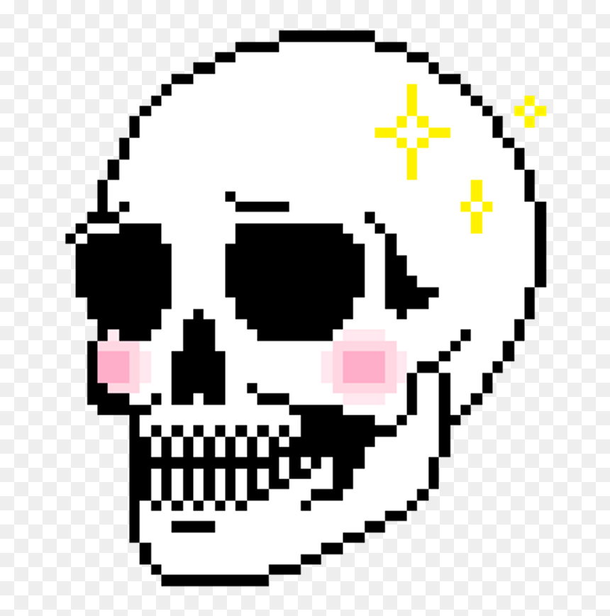 #skull #pixel #pixelart #calavera #tumblr #cool#freetoedit - Pixel Art Skull Png, Transparent Png - skull png tumblr
