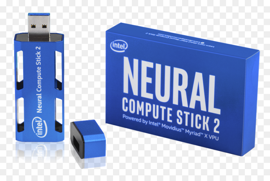Ncs2 And Box - Intel Neural Compute Stick 2, HD Png Download - intel png