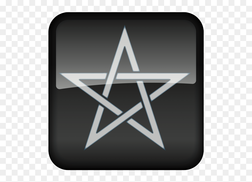 Green Black Pentagram, HD Png Download - pentacle png