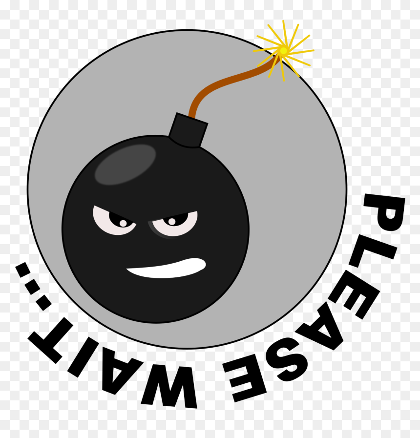 Loading Bomb Please Wait Clip Arts - Illustration, HD Png Download - loading icon png