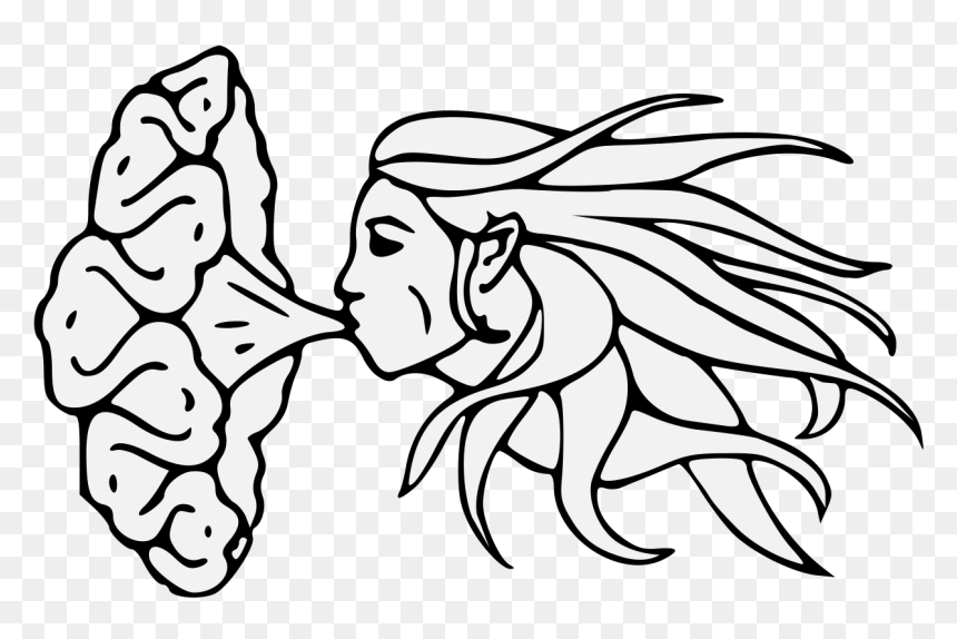 Line Art, HD Png Download - wind blowing png