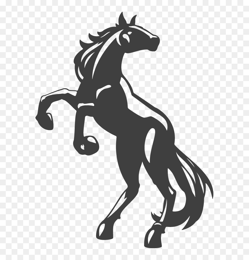 Howling Dark Horse Vector Material Png Download - Samuel Gaines Academy Of Emerging Technologies, Transparent Png - horse logo png