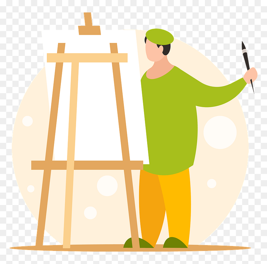 Painter Painting Clipart - Illustration, HD Png Download - painter png