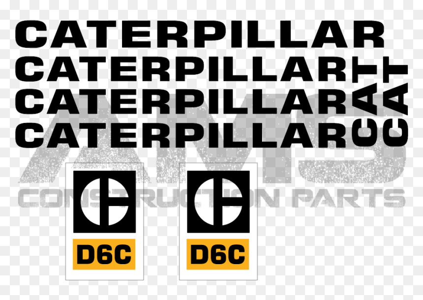 Part - D6c Caterpillar Logo, HD Png Download - caterpillar logo png