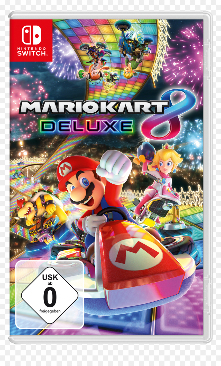 Nintendo Switch Mario Kart 8 Deluxe, HD Png Download - mario kart 8 png