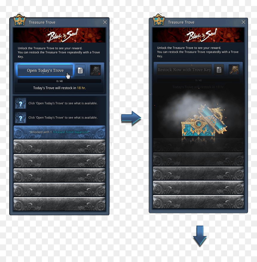 Opening The Trove Will Give You The Opportunity To - Blade And Soul Trove, HD Png Download - blade and soul logo png