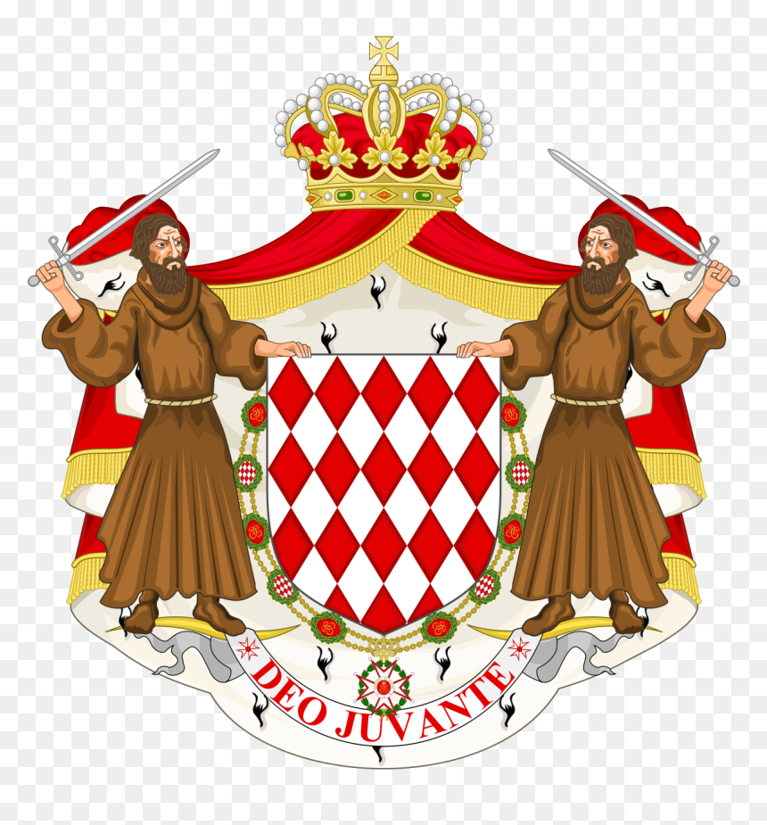 Monaco Royal Family Crest, HD Png Download - prince crown png