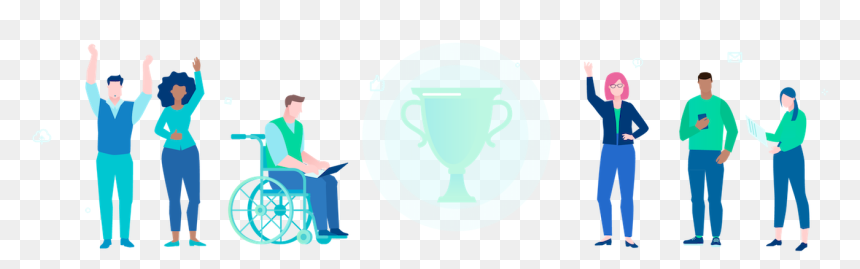 Transparent Person In Wheelchair Png - Disabled Person Business Vector, Png Download - person in wheelchair png