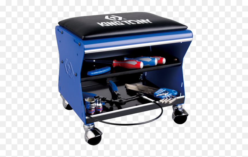 Mobile Work Chair King Tony 87452c-b - Banqueta Para Mecânico, HD Png Download - king chair png