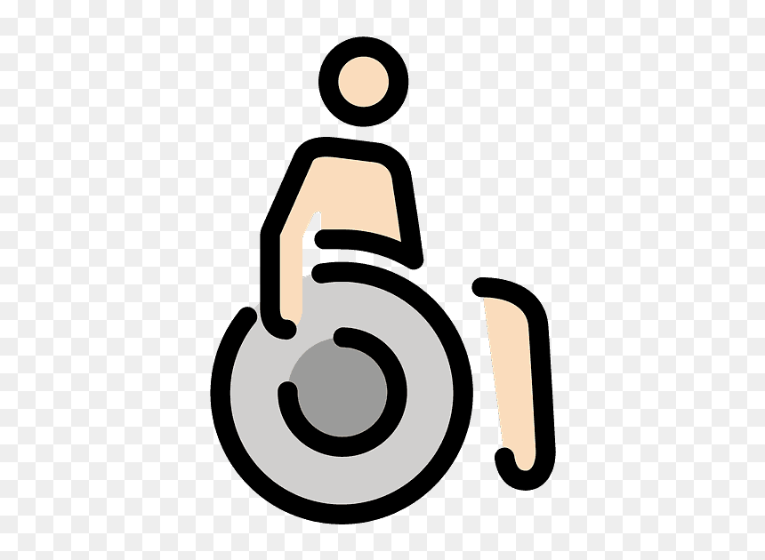 Person In Manual Wheelchair Emoji Clipart, HD Png Download - person in wheelchair png