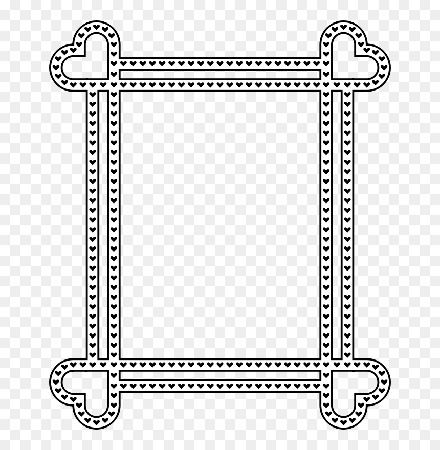 Heart Frame, HD Png Download - romantic love frames png