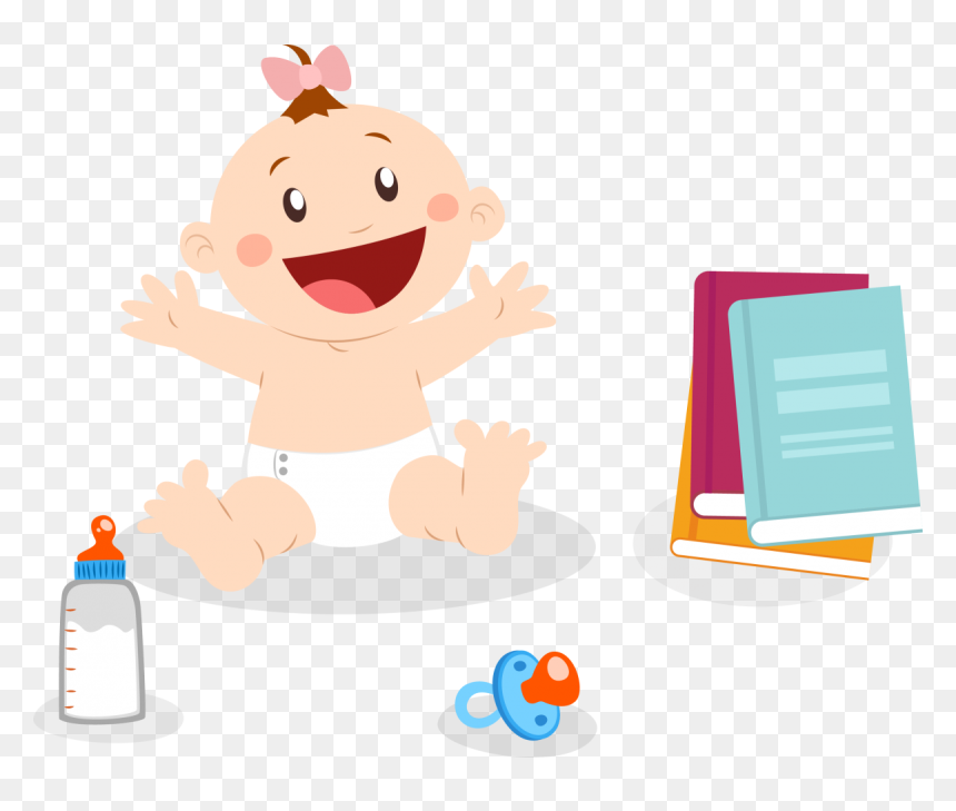Books For Babies - Baby Food Cartoon Hd, HD Png Download - babies png