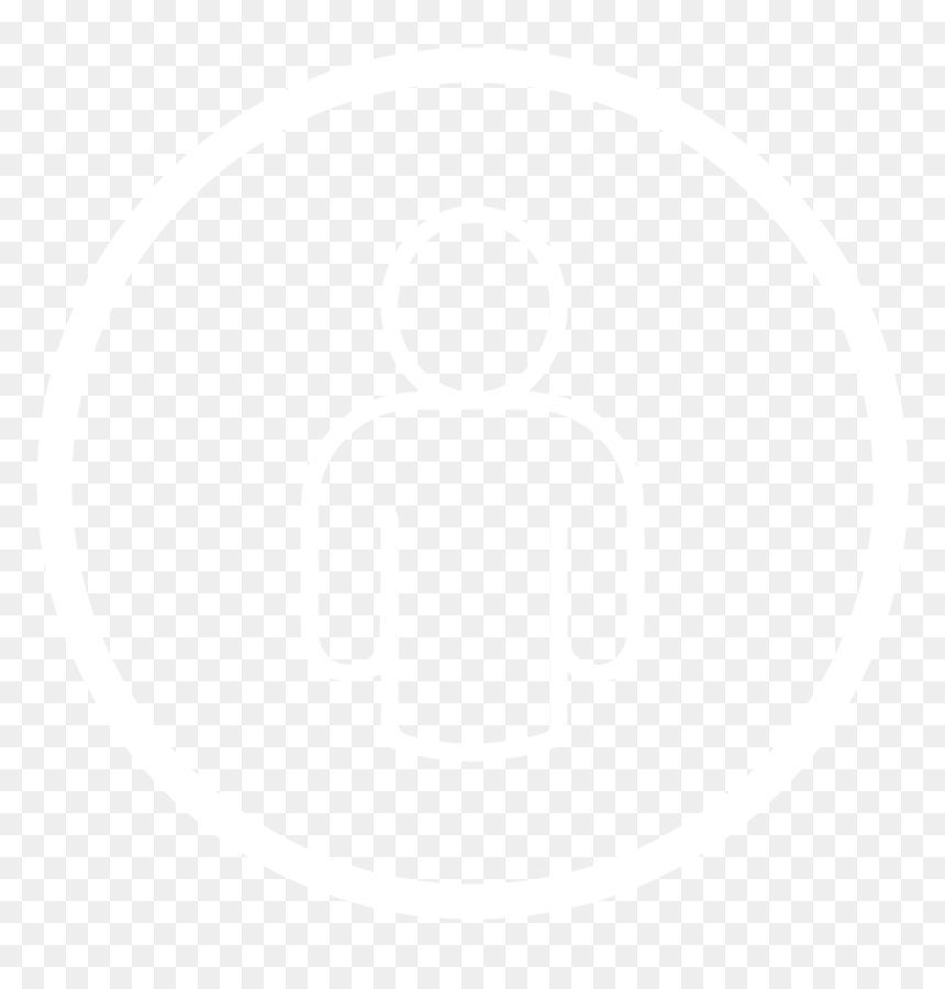 Person White Outline - Johns Hopkins Logo White, HD Png Download - person outline png