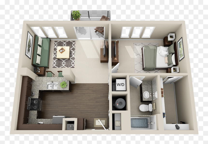 Thiết Kế Sửa Nhà Cấp 4 Cũ, HD Png Download - apartment png