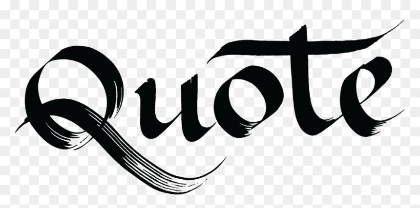 Logo - Calligraphy, HD Png Download - quote icon png