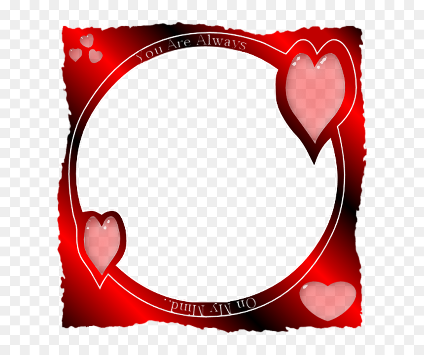 Heart, HD Png Download - romantic love frames png