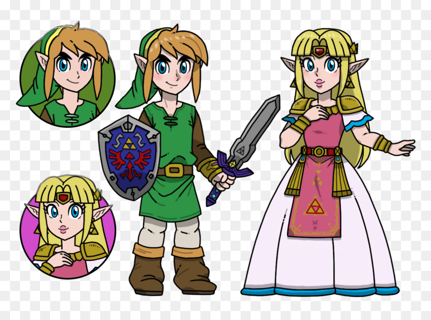 Link And Zelda In A Super Mario 3d World Style
link’s - Link Zelda Super Mario 3d World, HD Png Download - hylian shield png