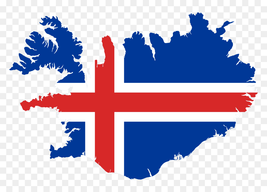 Iceland Flag Map Clip Arts - Iceland Flag Map Png, Transparent Png - map png images