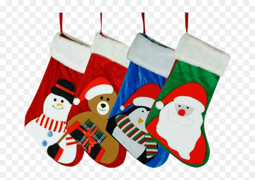 Santa Christmas Stockings Png Clipart - Christmas Stocking, Transparent Png - christmas stockings png