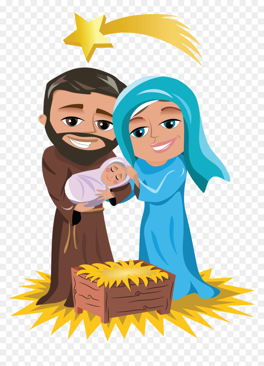 Teachers Workshop Teaching The - Mary And Joseph Cartoons, HD Png Download - virgin mary png