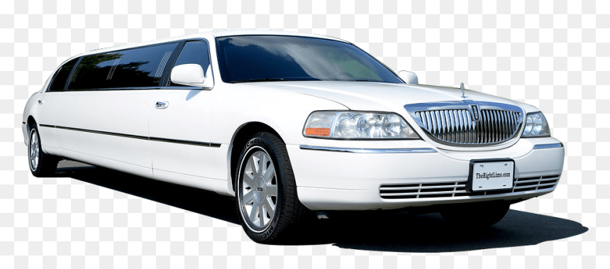 White Lincoln Town Car Stock Photo - Limousine, HD Png Download - limo png