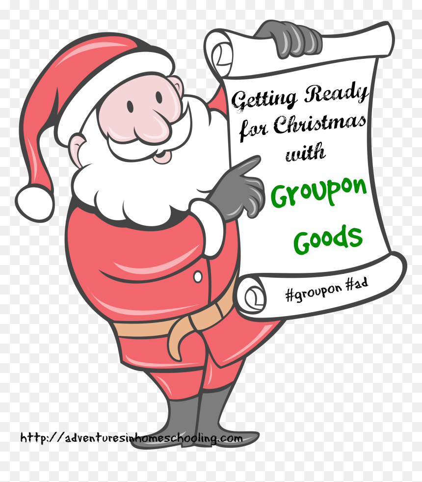 Getting Ready For Christmas With Groupon Goods - Father Christmas, HD Png Download - christmas father png