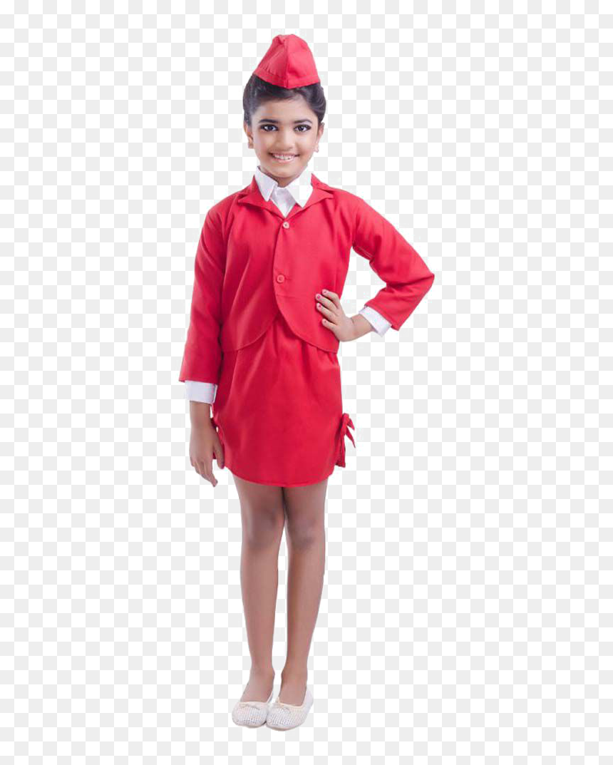 Air Hostess Free Png Image - Fancy Dress Ideas For Kids Our Helpers, Transparent Png - air hostess png