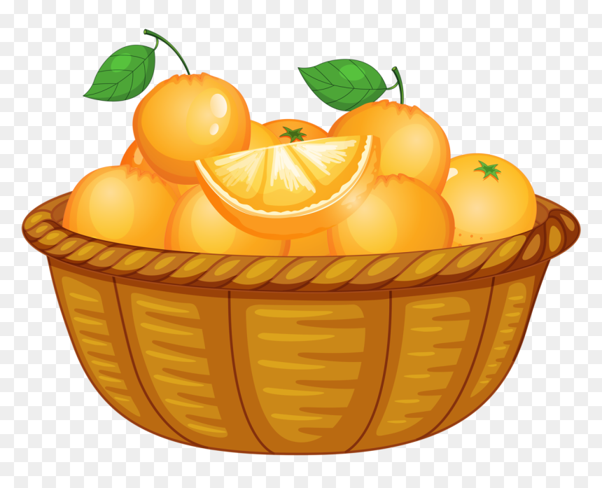 Comida, Frutas Bebidas Etc - Orange Basket Clipart Png, Transparent Png - bebidas png