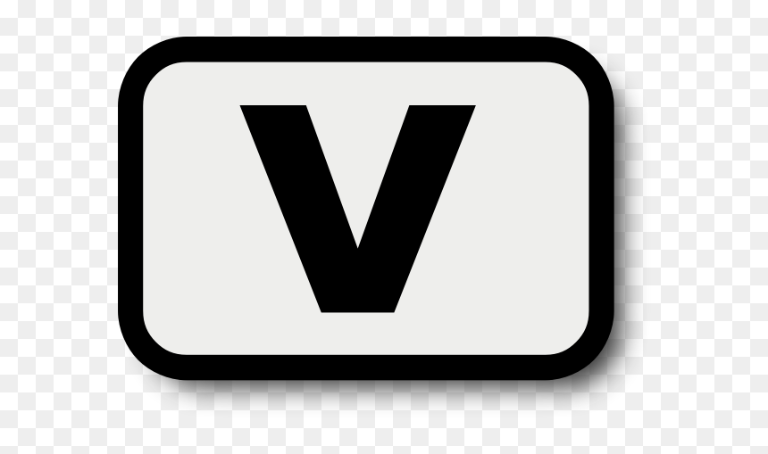 Letter V - Sign, HD Png Download - letter v png