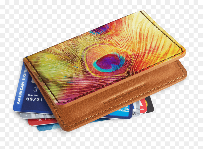 Wallet, HD Png Download - peacock feather png hd