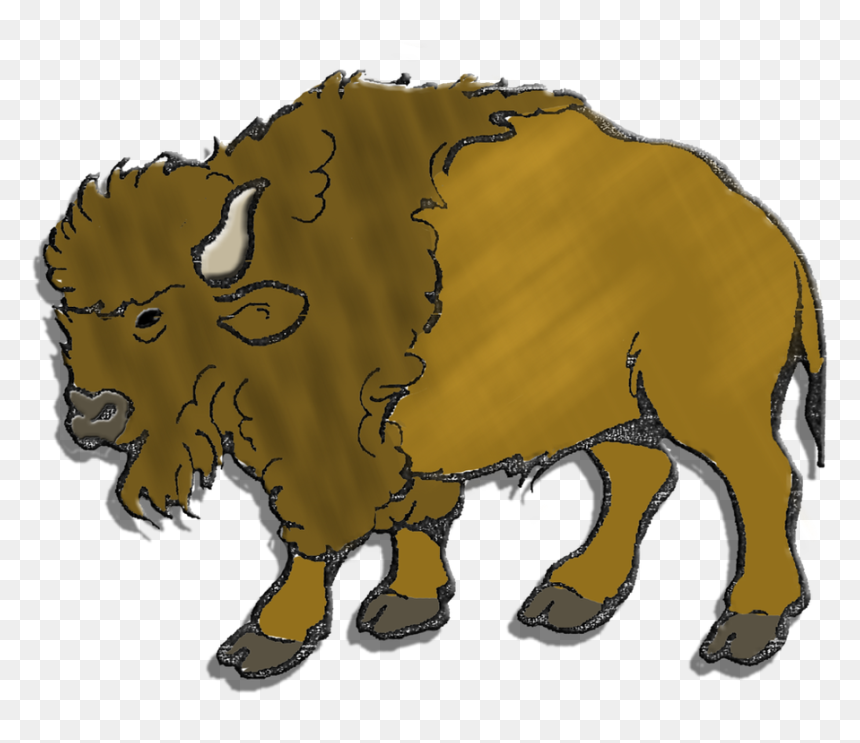 Herd Clipart Buffalo - Bison Clipart, HD Png Download - indian ox png