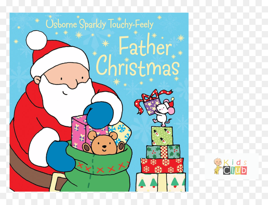 Touchy-feely Father Christmas By Fiona Watt , Png Download - Book, Transparent Png - christmas father png